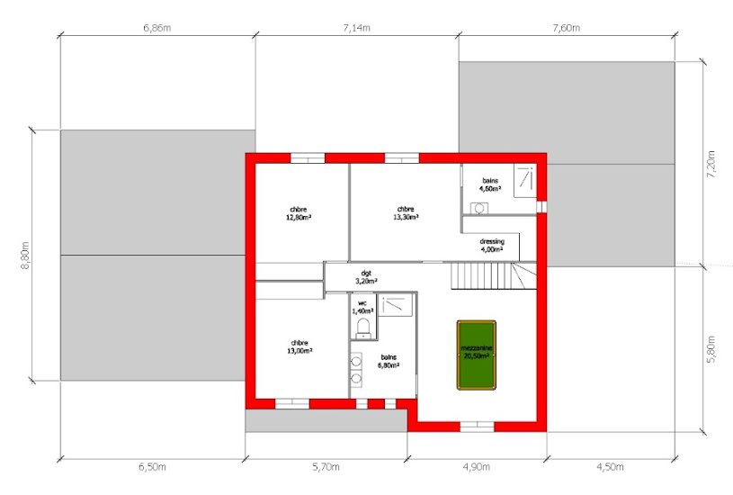  Vente Terrain + Maison - Terrain : 1 000m² - Maison : 220m² à Thoiry (78770) 