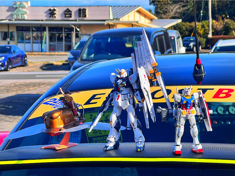 インプレッサ WRX STIの日本平・フォロワーさんありがとう！・プラモデルコラボ・ガンプラ・クリスマス・イヴに関するカスタム事例の投稿画像3枚目
