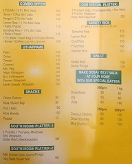 Chidambarams New Madras Hotel menu 4