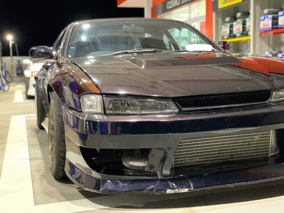 シルビア S14 後期のdiy フェンダー エアロ補修中 ホイールのツラを出したいに関するカスタム メンテナンスの投稿画像 車 のカスタム情報はcartune