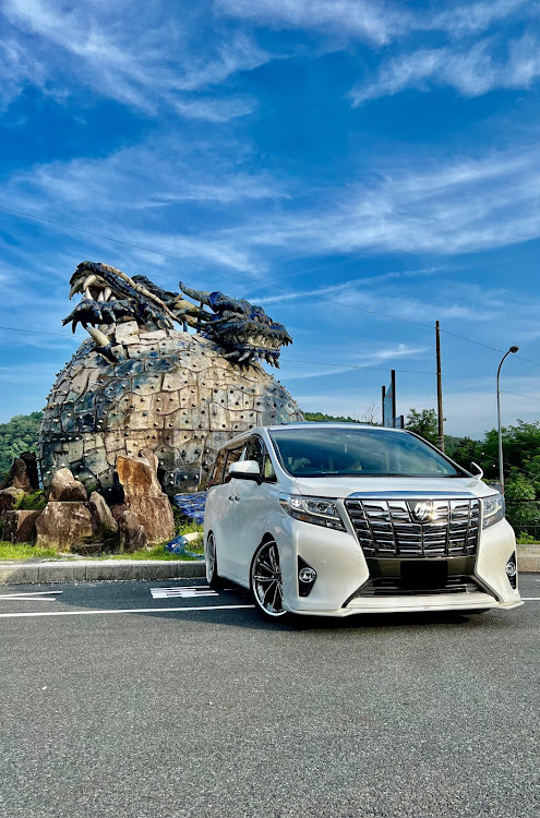 アルファードの奇妙なオブジェ！？・２つの顔を持つ竜・なんだコレ！？(笑)・ぷちドライブ♬に関するカスタム事例の投稿画像1枚目
