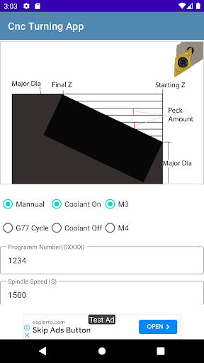 Screenshot Cnc Turning Programming App
