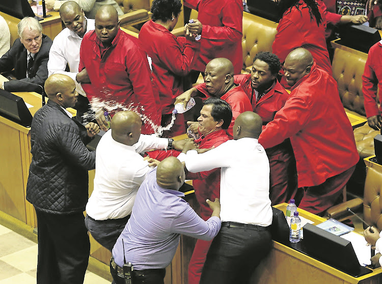 The Democratic Alliance and the Economic Freedom Fighters' members of parliament will face disciplinary action.