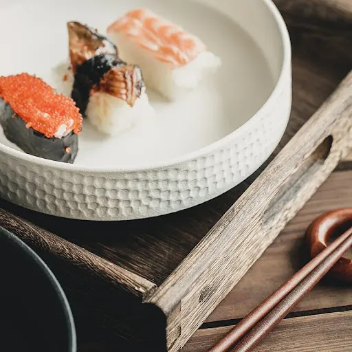Title 2, Keramische gehamerde sushi diepe plaat fruitkom