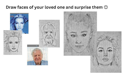 Draw any face - Loomis method