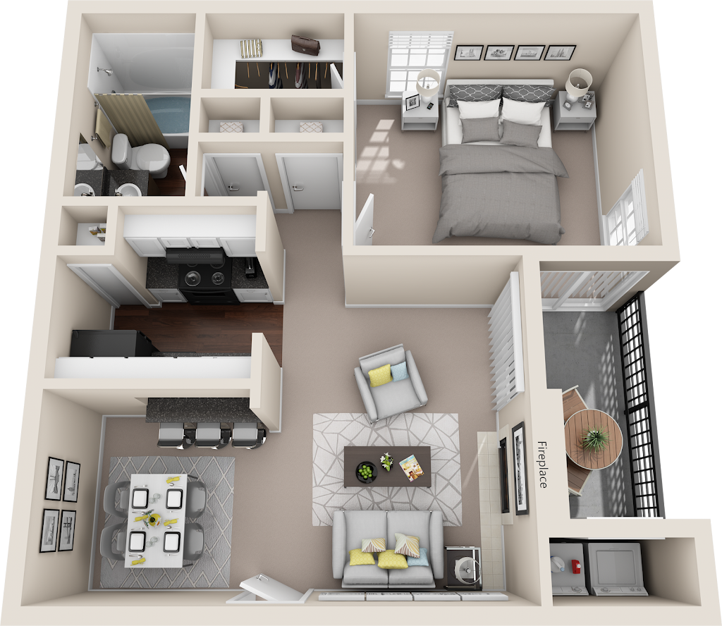 Rendered A3 Floorplan Diagram