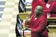 Julius Malema, leader of the Economic Freedom Fighters in parliament. File photo