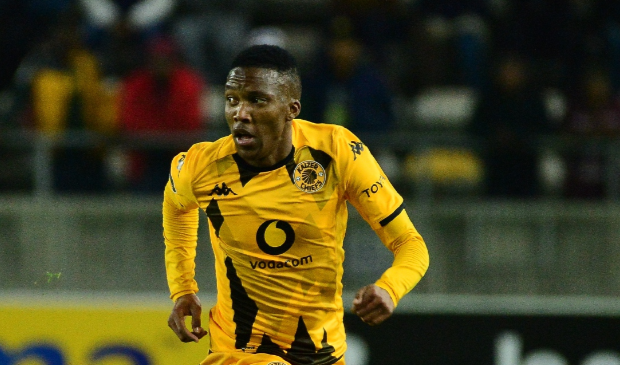 Pule Mmodi in action for Kaizer Chiefs in their DStv Premiership match against Stellenbosch FC at Athlone Stadium on August 30 2023.