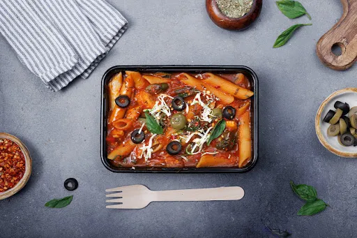 Vegan Penne Pasta With Whole Wheat Bread