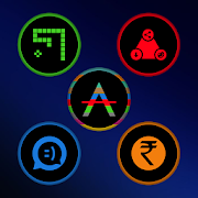 Colors On Black Icons By Arjun Arora