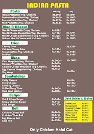 Indian Pasta menu 2