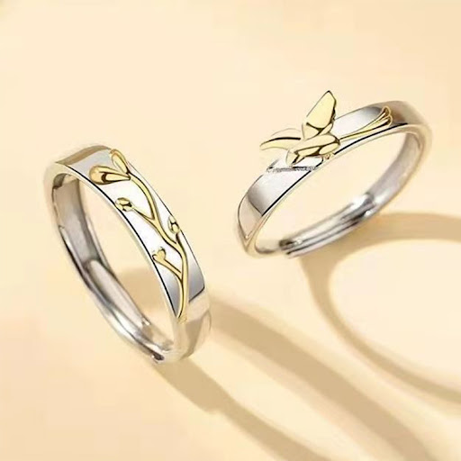 Title 4, Blue Eucalyptus Bird of Prey Couples Ring for ...