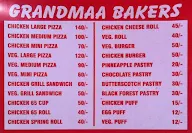 Grand Maa Bakers menu 1