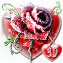 3D Ice Rose Love Theme 1.3.12 APK Скачать