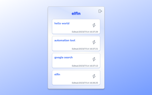 elfin - browser automation tool