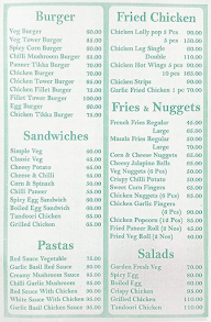 Hungers N Club menu 1