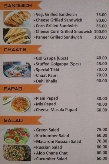 Chaugaan Food Court menu 