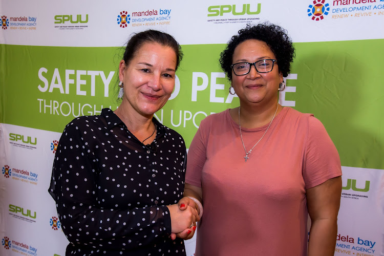 FRUITFUL PARTNERSHIP: KfW Bank senior project manager Gabriele Gotz with MBDA operations executive Debbie Hendricks