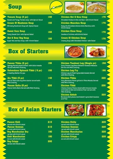 Popyyez menu 