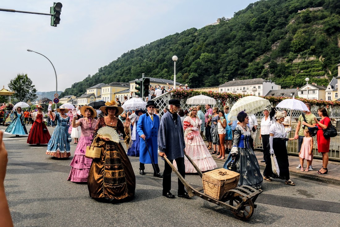 Парад цветов Blumencorso в Бад Эмсе - август 2017