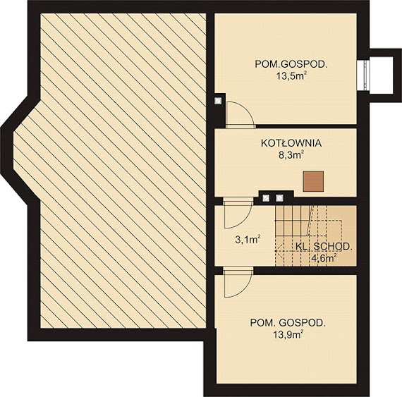 APS 190 NEW - Rzut piwnicy
