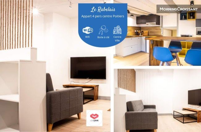 Location meublée appartement 1 pièce 35 m² à Poitiers (86000), 900 €