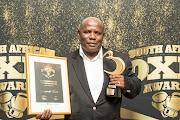 Matchmaker of the year award winner Luyanda Kana during the 2018 Boxing SA Awards at Boardwalk Casino.