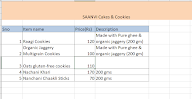 Saanvi Cakes And Cookies menu 1