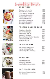 Smoothie bowls menu 1