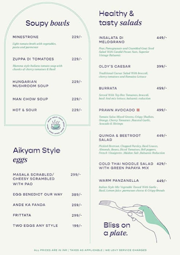 Cafe Aikyam menu 