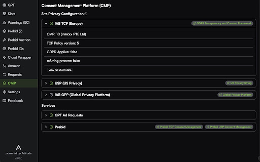 Publisher Debug screenshot 2