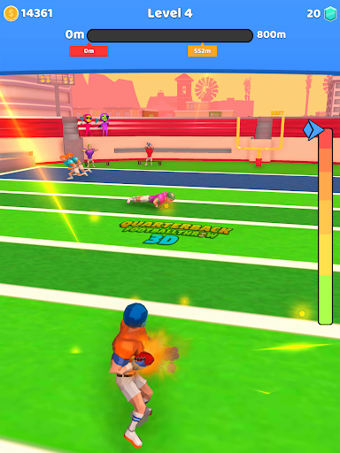 Quarterback Football Throw 3D