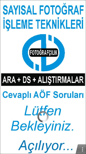 AÖF SAYISAL FOTOĞRAF İŞLEME TE