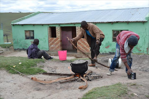 BECKONING LIGHT: Mnquma local municipality launched a R5-million electrification project for 214 houses in Bolani village, ward 16, Ngqamakhwe yesterday. The announcement was welcomed by Siviwe and Phumzile Mntumni, who can’t wait to join the grid Picture: LOYISO MPALANTSHANE