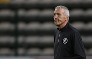 Cape Town Spurs coach Ernst Middendorp during the DStv Premiership match against Mamelodi Sundowns at Athlone Stadium on Tuesday night.