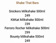 Shake That Milk menu 3