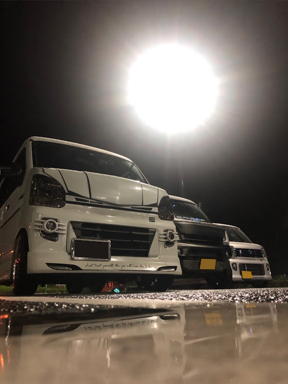 エブリイワゴンの６月もよろしくお願いします・いつもイイネ&コメントありがとうございます🙇‍♂️・オフ会・まぁちゃんいつもセンキューです（笑）に関するカスタム事例の投稿画像2枚目