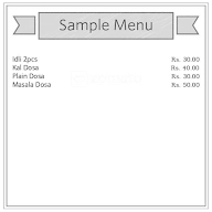 Ganesan Tiffin Center menu 1