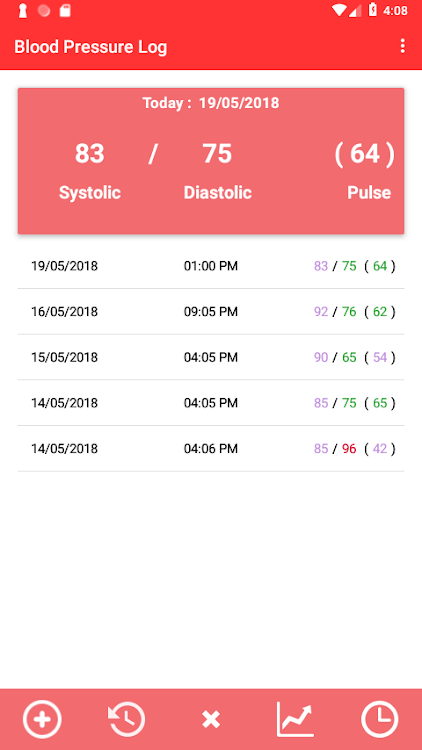 Blood Pressure Log - 1.5 - (Android)