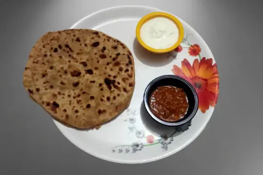 Jain Matar Paneer Paratha