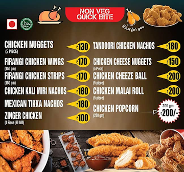 Firangi Burger menu 