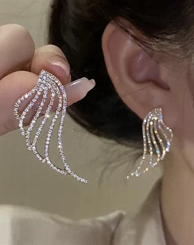 Boucles d'oreilles ailes luxueuses - 2