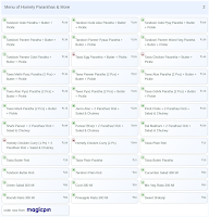 Homely Paranthas & More menu 2