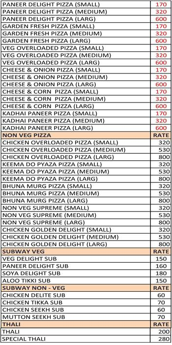 Swaad By Sahman menu 