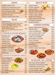 Flavours In Kitchen menu 1