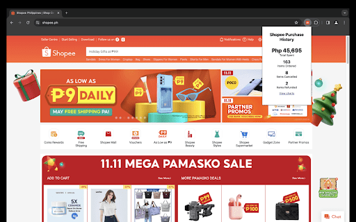 Shopee Purchase History