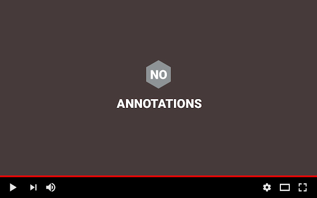 No Annotations chrome extension