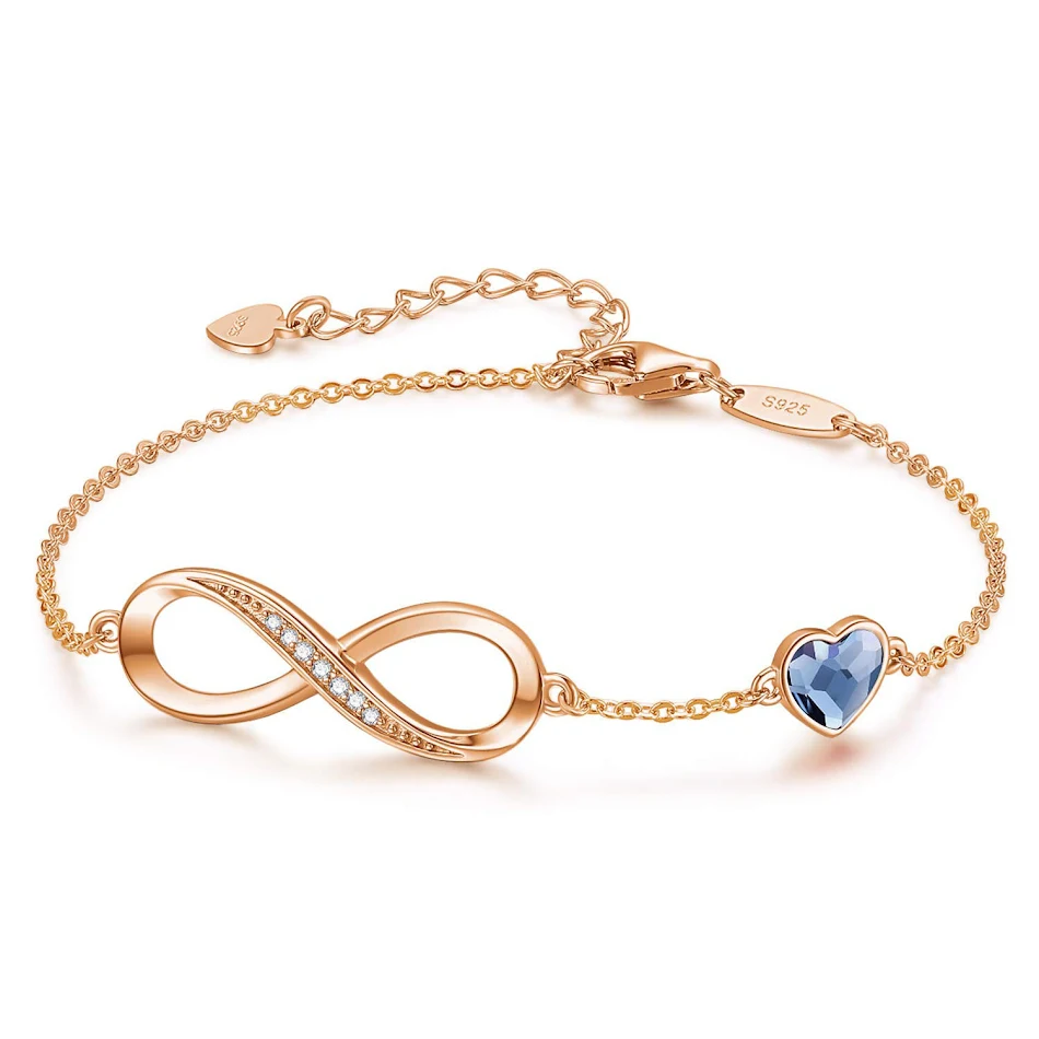 Klassieke hartvormige zirkoon Eternal Armband voor dames, 