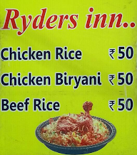 Ryders Inn menu 2