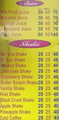 Fresh Juice Corner menu 1